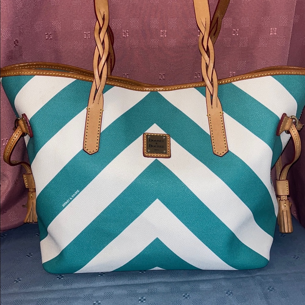 Dooney and Bourke Chevron Bailey Tote.